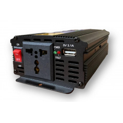 Перетворювач автомобільної напруги інвертор OPT-TOP Power Inverter 12-220 V 1500W + USB (1756375734) Новое