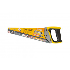 Ножівка столярна MASTERTOOL GM BLACK ALLIGATOR 350 мм 9TPI MAX CUT загартований зуб 3D заточування тефлонове покриття (14-2435) Каменка-Днепровская