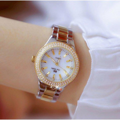 Годинник наручний жіночий BS Diamond Сріблясто-золотистий Луцьк