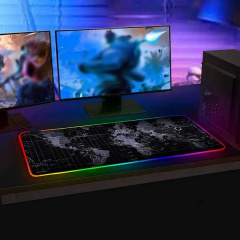 Геймерський килимок з підсвічуванням для миші Feel Fit RGB 800x300x3 мм Чорний (2131) Оріхів