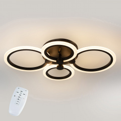 Полочна LED люстра Sunlight 5333/2+2 чорний Гайсин