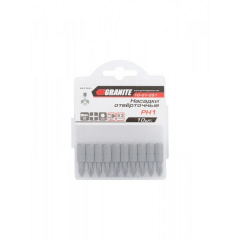Насадки викруткові РН1*25 мм S2 10 шт Granite GM (10-01-251) Энергодар