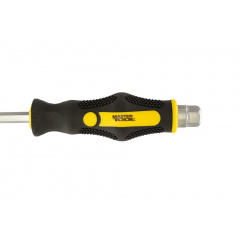 Викрутка ударна шліцева магнітна MASTERTOOL GM EXTERNAL HEX SL8х200 мм ручка з покриттям TPR (49-6820) Чернігів