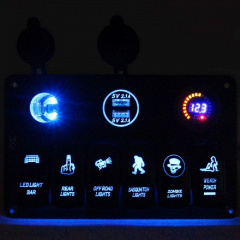 Блок перемикачів HeadLight синє підсвічування 12В Вознесенськ