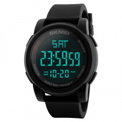 Годинник наручний Skmei 1257 Black 1257BK (15926-hbr) Ирпень