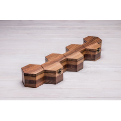 Бокс для зберігання годинників ecoWalnut 7.3х59.7х14.1 см Київ