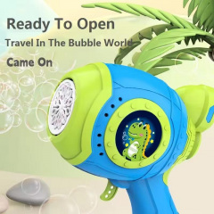 Іграшковий дитячий пістолет який генерує бульбашки Dino Bubble Gun синій (AUAU07) Николаев