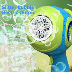 Іграшковий дитячий пістолет який генерує бульбашки Dino Bubble Gun синій (AUAU07) Николаев