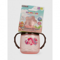 Поїльник з силіконовим носиком Mega Zayka MGZ-0314 (Pink) 180 мл Чортків