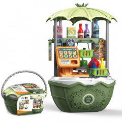 Дитячий переносний кошик з продуктами Combuy 49 Предметів Зелена (616) Бориспіль