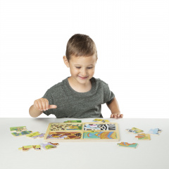 Дерев'яні пазли 4 в 1 "Тварини" Melissa & Doug 4 пазли по 4 елементи MD31362 Боярка