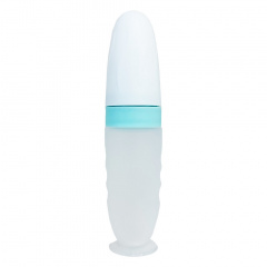 Силіконова ложка-контейнер Mega Zayka MGZ-0108 (Turquoise) об'єм 90 грам Лосиновка