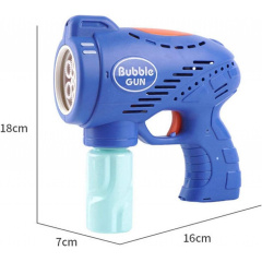 Іграшковий дитячий пістолет який генерує бульбашки Space Bubble Gun синій (AUAU06) Київ