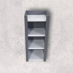 Пластикова тумба-пенал The MIX hpl plastic 1122 mat 35x90x30 см Антрацит Івано-Франківськ