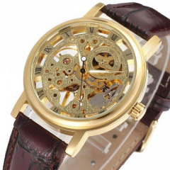 Класичний жіночий годинник Winner Gold Brown Бородянка