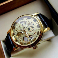 Класичний жіночий годинник Winner Gold Brown Бородянка
