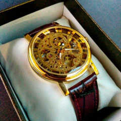 Класичний жіночий годинник Winner Gold Brown Бородянка