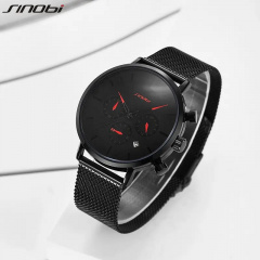 Чоловічий наручний годинник Sinobi S9807G 11S9807G02 Чорний Мукачево