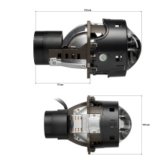 Комплект світлодіодних лінз Kamiso Aozoom DLPD-04-01 Bi-LED LASER 5500K 66/80W Стрый