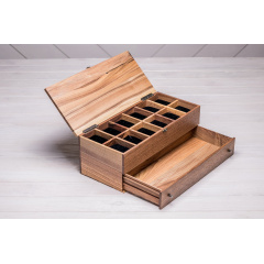 Органайзер на стіл для наручного годинника з нішою ecoWalnut 14.9х40.9х18 см Одеса