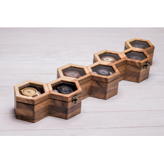 Скринька для 7 годинників ecoWalnut 7.8х59.7х14.1 см Київ