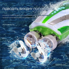 Дитячий міні-катер з дистанційним керуванням Original Otters Зеленый (453991832) Лозова