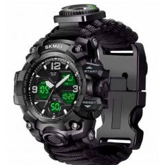 Армійський годинник Skmei 1155B Hamlet Paracord Чорний (1155-55) Рівне