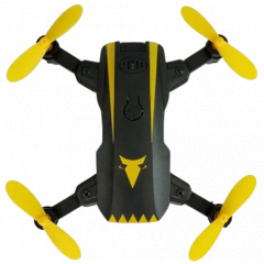 Міні-дрон OPT-TOP God of war G48 на Р/У дрон Drone CD1804 з пультом Д/У з камерою WIFI Чорно-жовтий (1756375699) Ясногородка