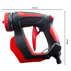 Насадка розпилювач RIAS Hydro Handle з відсіком для піни та миючих засобів Black-Red Гуляйполе