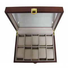 Шкатулка для зберігання годинників Craft 10WB.MAT.BR 26,2х20х8.5 см Коричнево-сірий Орехов