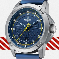 Годинник чоловічий наручний NaviForce Lagune Синій Братское