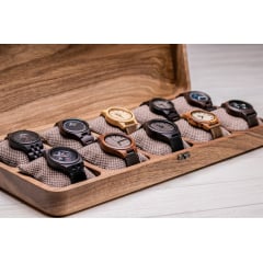 Бокс з горіхового дерева для зберігання наручних годинників ecoWalnut 7х43.5х18 см Київ