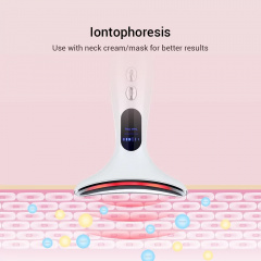 Масажер мікрострумовий для шиї та обличчя No Brand Neck Beauty Device Білий (2288327480) Ворожба