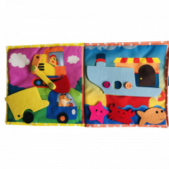 Фетрова книга для малят Bambini "Авто" 403662 Королёво
