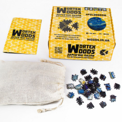 Дерев'яні пазли Wortex Woods Зіркова ніч 50х50 см 508 елементи амеби PZL30002L Киев