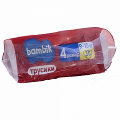 Дитячі підгузки-трусики Bambik 4 Maxi 9-15 кг 36 шт Братське