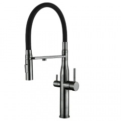 Змішувач для кухні Mixxus VTM-021REFL Black (417209) Ладан