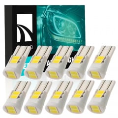 Комплект світлодіодних ламп Napo T10-5630-6smd-Ceram W5W T10 10 шт Білий (2508501710) Київ