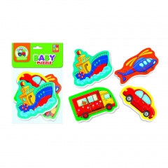 Дитячі пазли Baby puzzle "Транспорт" Vladi toys VT1106-96 Курінь