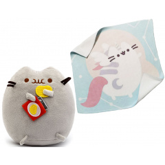 Комплект 2Life М'яка іграшка Pusheen cat 15х12 см та рушник 35х35 см v-12451 Гайсин