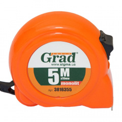 Рулетка Monolit 5м×19мм GRAD (3816355) Черкассы