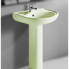 Комплект раковини з ніжкою RAK Ceramics Cynthia Wash Basin 57 см Зелений (1706408058) Калуш