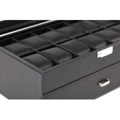 Скринька для зберігання годинників Craft 24PU.CARB.BL Чорний (24PU.CARB.BL) Кам'янка-Дніпровська