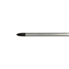 Викрутка ударна хрестова магнітна MASTERTOOL GM EXTERNAL HEX PH2х100 мм ручка з покриттям TPR (49-6210) Бушеве