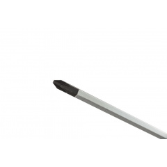 Викрутка ударна хрестова магнітна MASTERTOOL GM EXTERNAL HEX PH2х100 мм ручка з покриттям TPR (49-6210) Бушеве