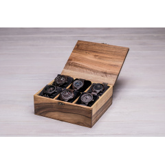 Дерев'яна шкатулка для наручних годинників ecoWalnut 8.2х20.8х18 см Львів