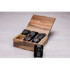 Дерев'яна шкатулка для наручних годинників ecoWalnut 8.2х20.8х18 см Львів
