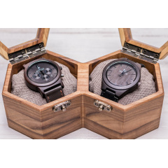 Коробочка-органайзер для зберігання наручних годинників ecoWalnut 7.8х18.8х10.9 см Черкаси