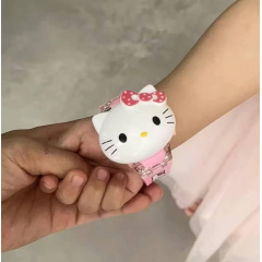 Дитячий наручний годинник проекційний Takara Tomy Hello Kitty Рожевий (484492649) Краматорск