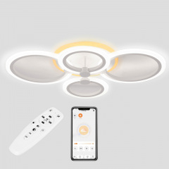 Стельова LED люстра Sunlight 5333/2+2 R білий Доманёвка